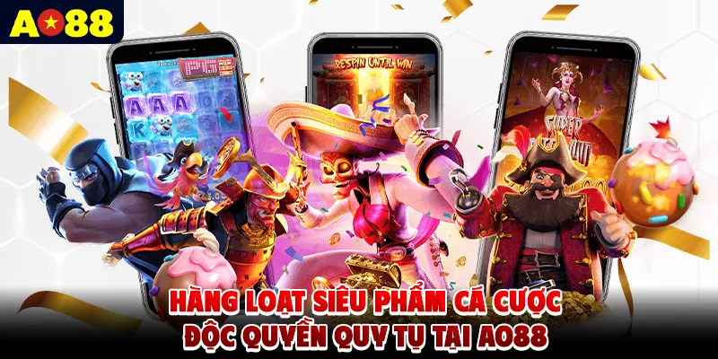 Hàng loạt siêu phẩm cá cược độc quyền quy tụ tại AO88